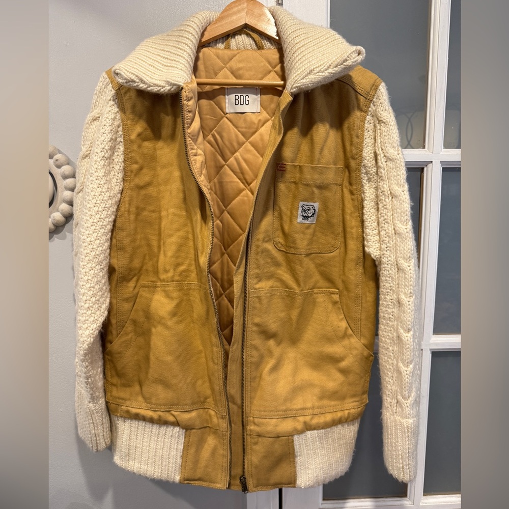 BDG Urban Outfitters “Remade Canvas Bomber Jacket”